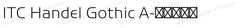 ITC Handel Gothic A字体转换